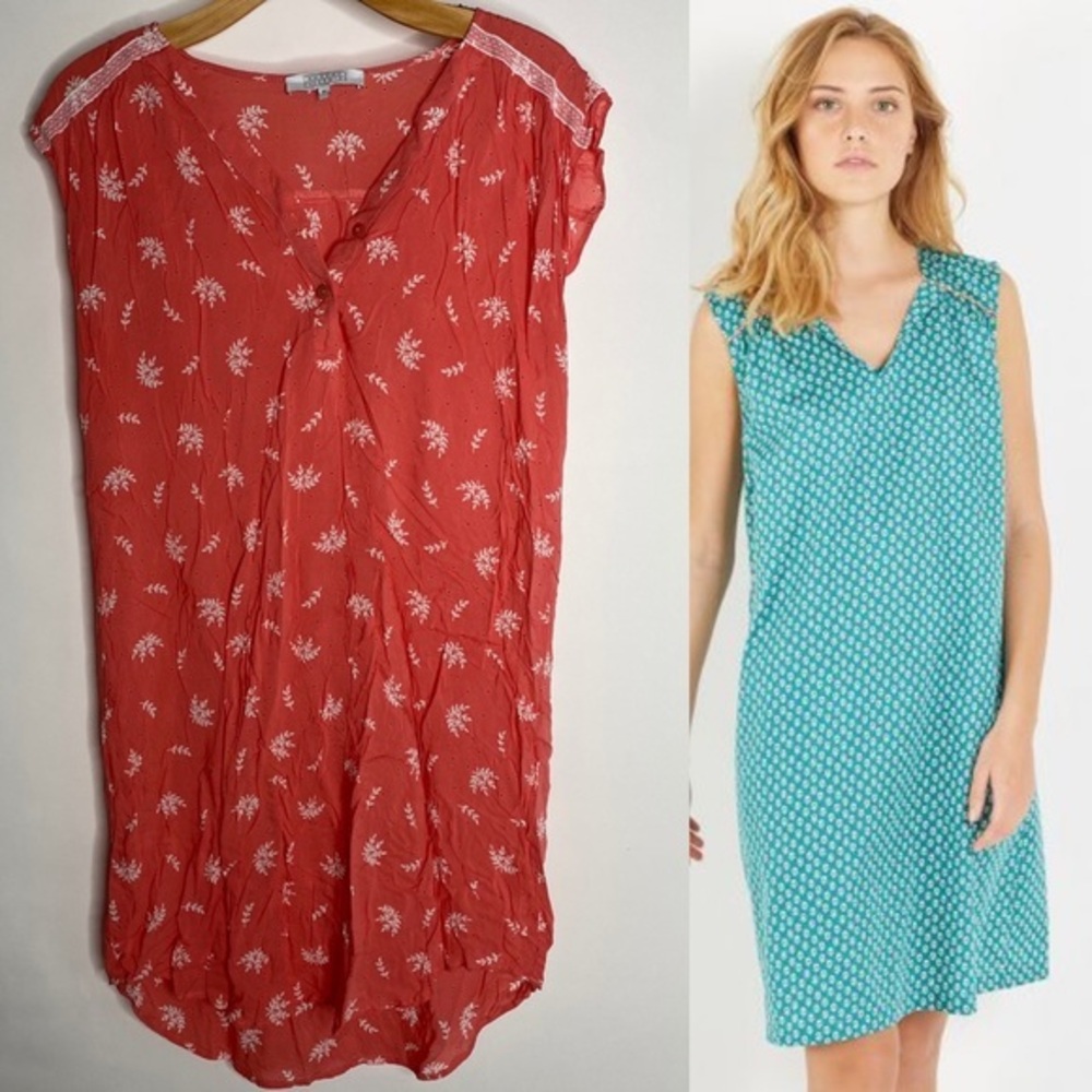 Laurence Tavernier Mandarin Pink Floral Eveil Night Dress